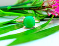 Natural Chrysoprase Ring