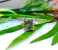 Black Rutile Quartz Ring