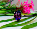 Natural Amethyst Oval Ring
